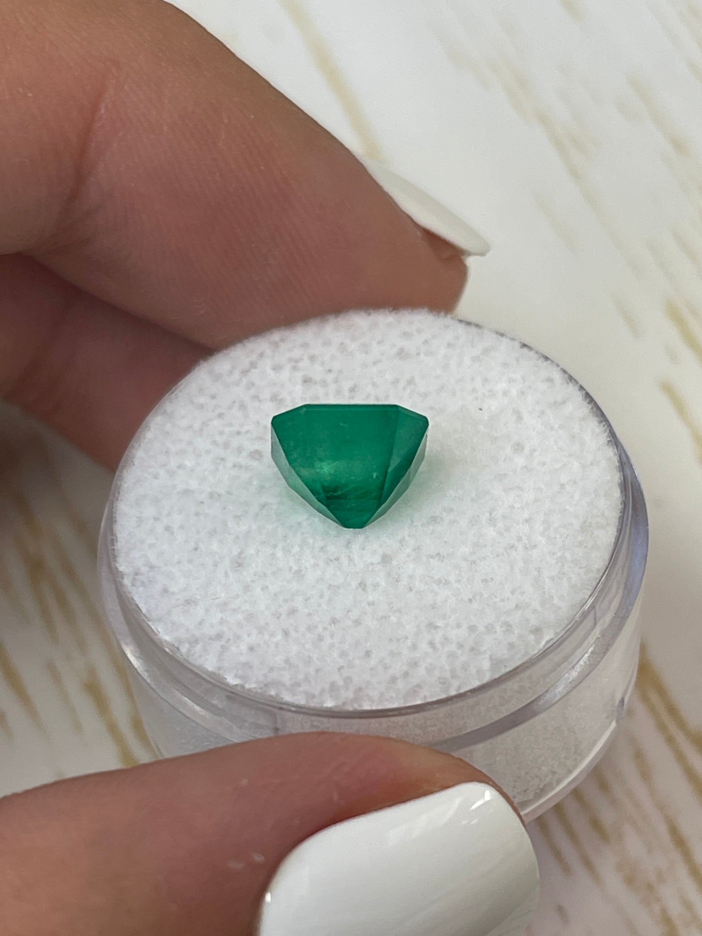 2.55 Carat Natural Muzo Green Colombian Loose Emerald - Asscher Cut for Jewelry Making & Engagement Rings