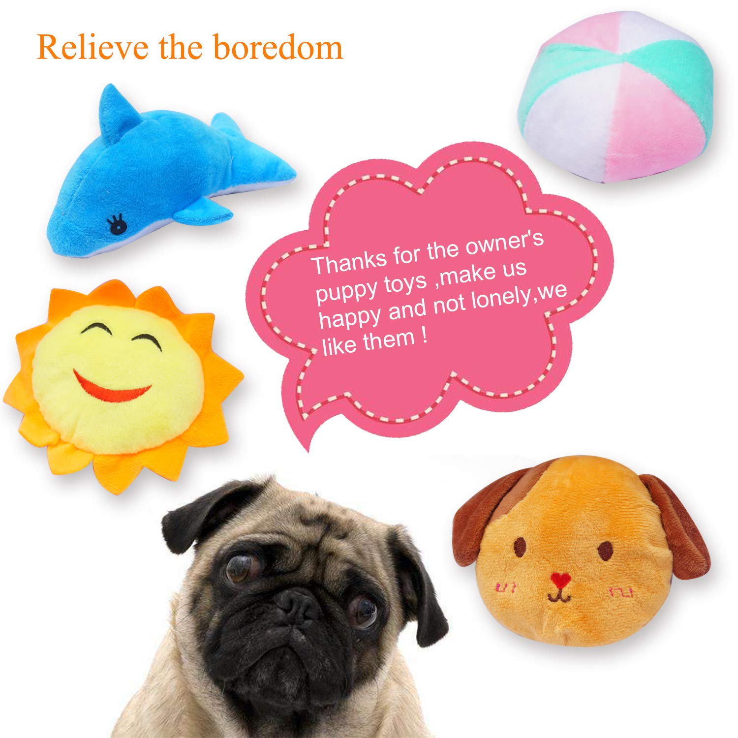 Adorable Puppy Plush Squeaky Dog Toys - 18 Pack Soft Chew Toys with Squeaker for Small Dogs & Puppies | Perfect for Playtime, Training & Cuddling