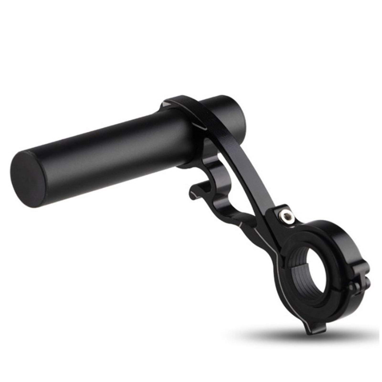 20CM MTB Bicycle Handlebar Extender Bracket - Alloy Flashlight & Bike Computer Mount for Cycling Accessories (Black, 10CM) | Perfect for Night Riding & Off-Road Adventures