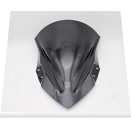 Kawasaki Ninja 400/250 Motorcycle Windshield - Adjustable Black Windscreen for Road Trips