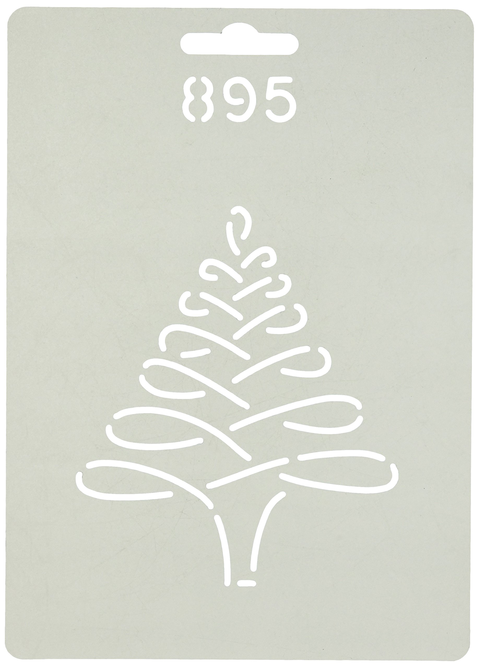 Quilting Creations Christmas Tree Quilt Stencil 4 Inch - Holiday DIY Quilting Template for Festive Home Decor & Handmade Gift Projects