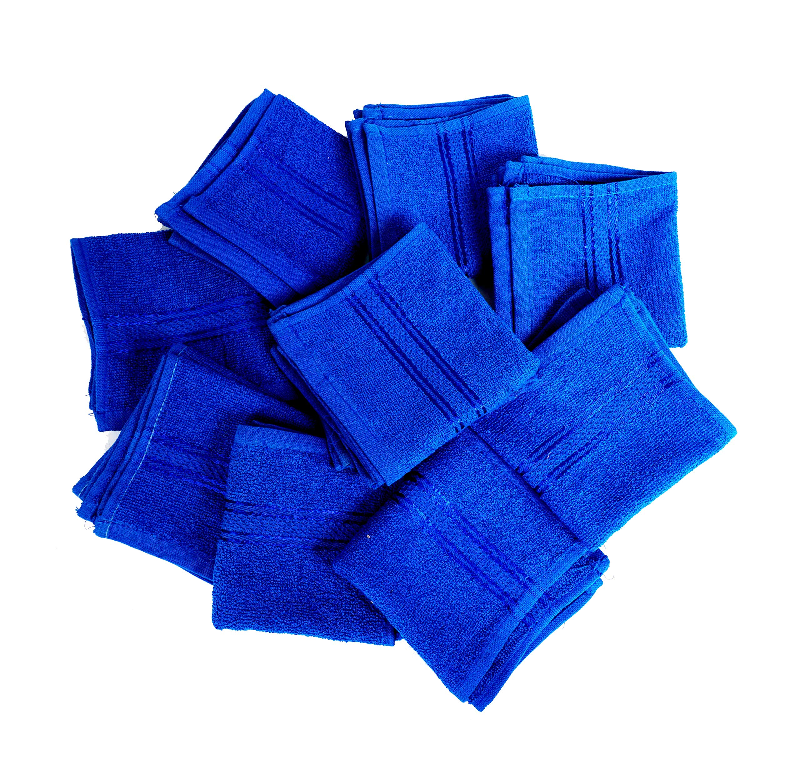 Space Fly SILVERLINE Love Touch Ultra Soft 300 GSM 100% Cotton Hankies - Premium Face Towels & Handkerchiefs (10-Pack) for Daily Use, Travel & Gentle Skin Care