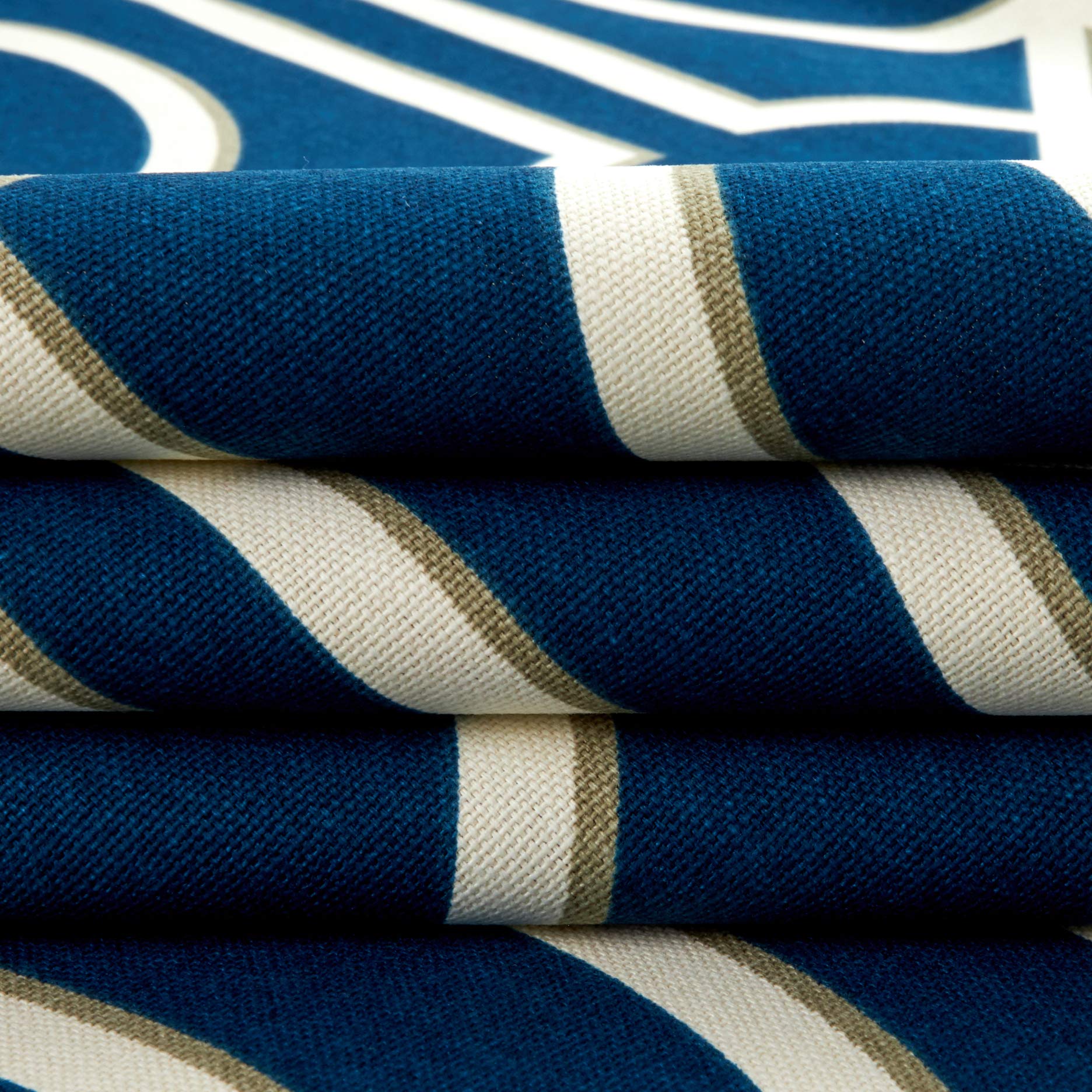 Magnolia Home Fashions Deco Navy Fabric by the Yard - Premium Upholstery & Drapery Material for DIY Home Decor Projects