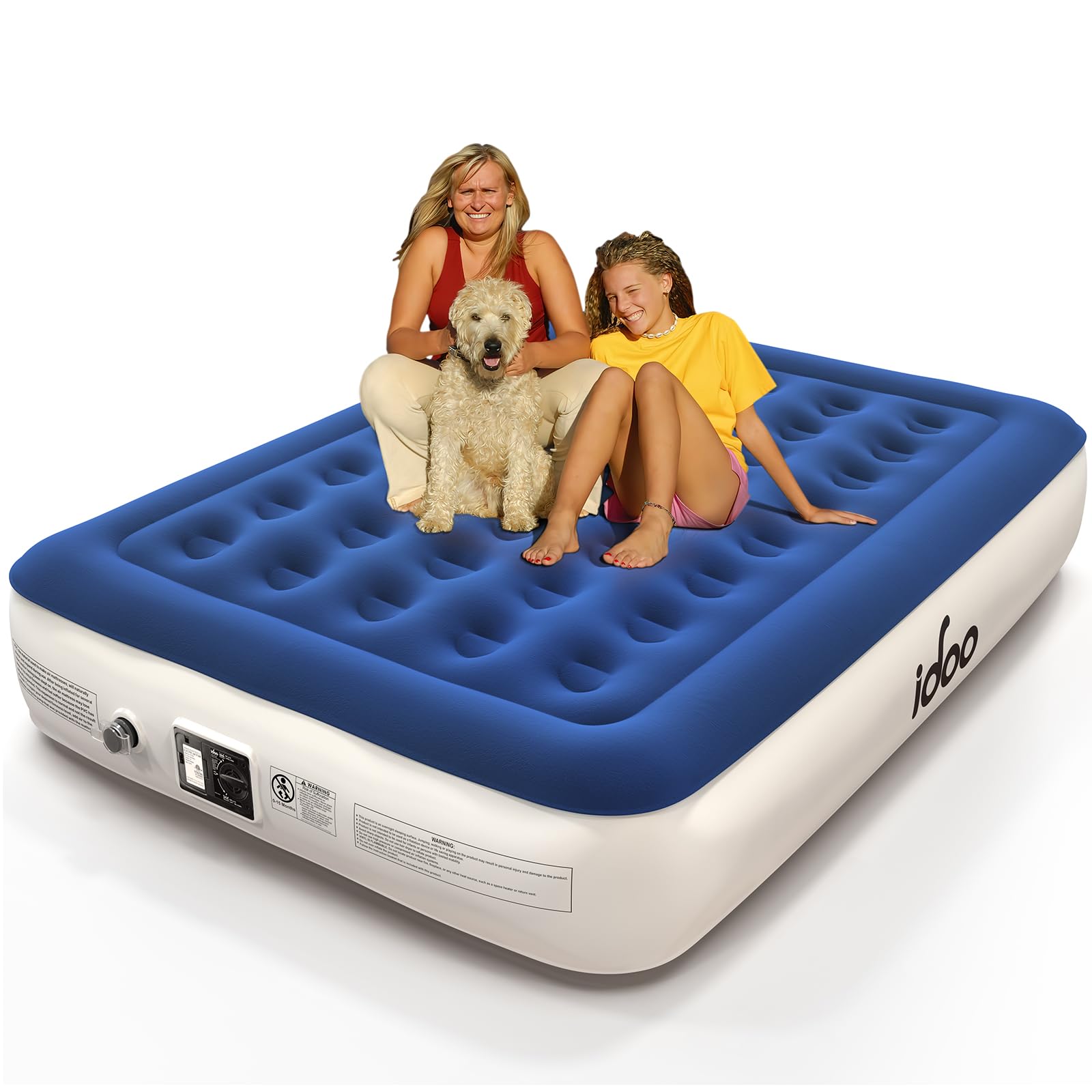 iDOO Queen Air Mattress with Built-in Pump - 13