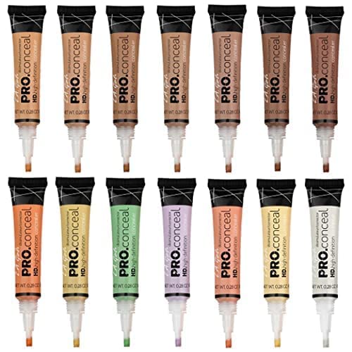 My Colors Pro Conceal Semi-Matte HD Concealer Cream - Light Ivory (GC970) | Full Coverage, All Skin Types | Perfect for Daily Makeup & Photo Shoots