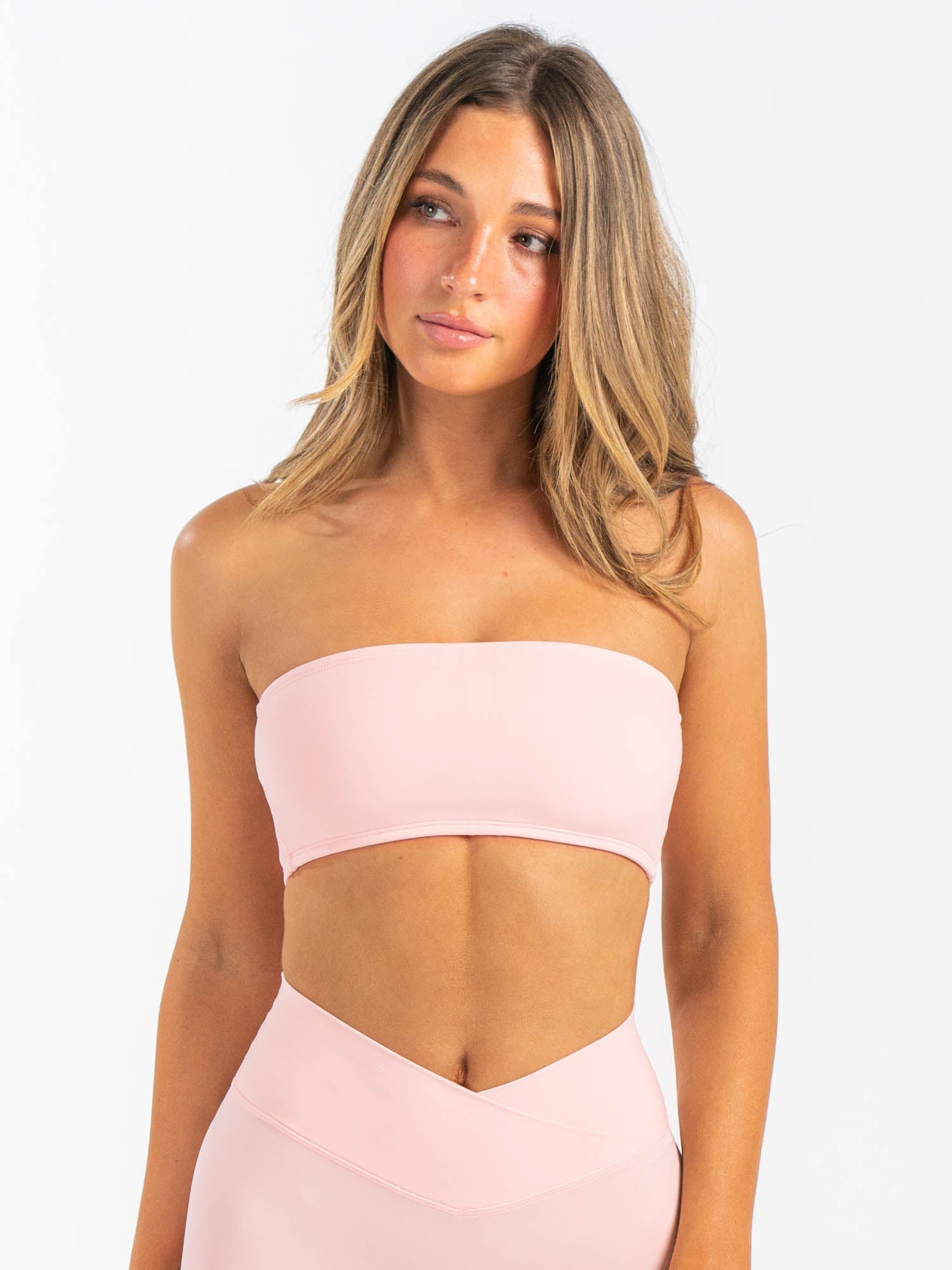 NKD Bandeau Bikini Top - Soft Pink Musk Scented for Women | Beachwear, Swimwear, Summer Fashion