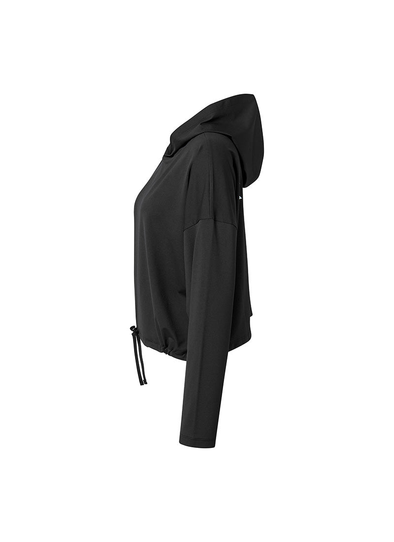 Feather String Crop Hoodie for Women - Soft Comfortable Pullover Sweatshirt for Casual Wear, Gym, and Street Style