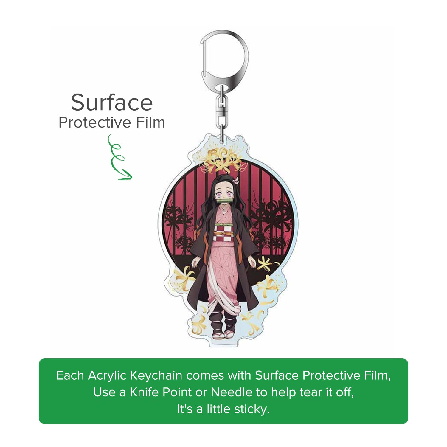 Cute Anime Plaid Key Lanyard with ID Holder - for Office, School & Events