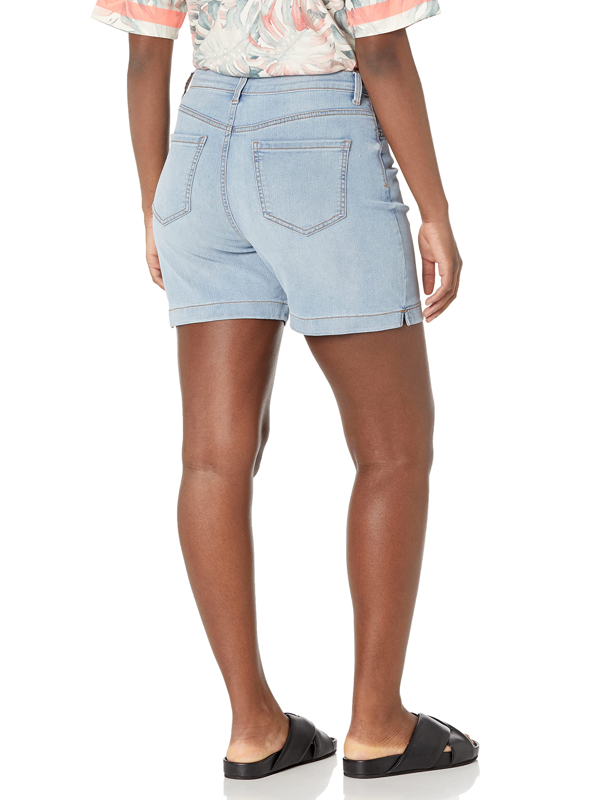 Gloria Vanderbilt Women's Amanda Classic Denim Shorts - Comfortable Stretch Jean Shorts for Casual Wear, Summer Outfits & Beach Vacations