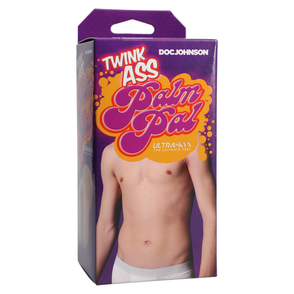 Doc Johnson Palm Pal Ultraskyn Twink Ass Stroker - Realistic Male Masturbator for Solo Play & Couples Fun - Perfect for Discreet Pleasure at Home or Travel