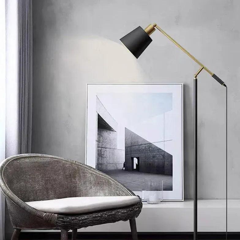 Modern Adjustable Plug-In Floor Lamp for Living Room - Dimmable Standing Light with Flexible Gooseneck Design, Perfect for Reading, Office, and Bedroom Decor