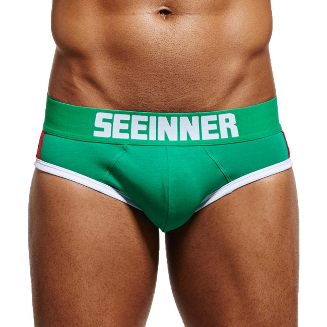**Men's Sexy Soft Cotton Boxer Briefs with Bulge Pouch - Breathable Underwear for Comfort & Support - Perfect for Daily Wear, Gym & Sleep**