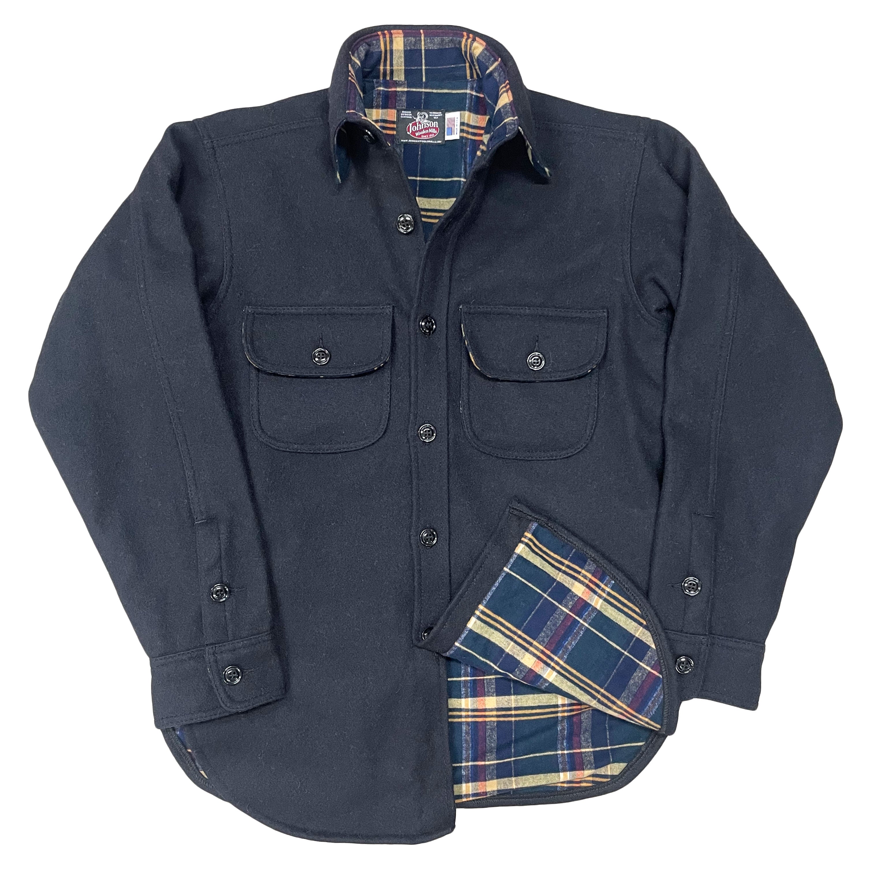 Men's Flannel-Lined Wool Button Down Shirt for Winter Warmth - Cozy Casual & Outdoor Workwear for Cold Weather Activities
