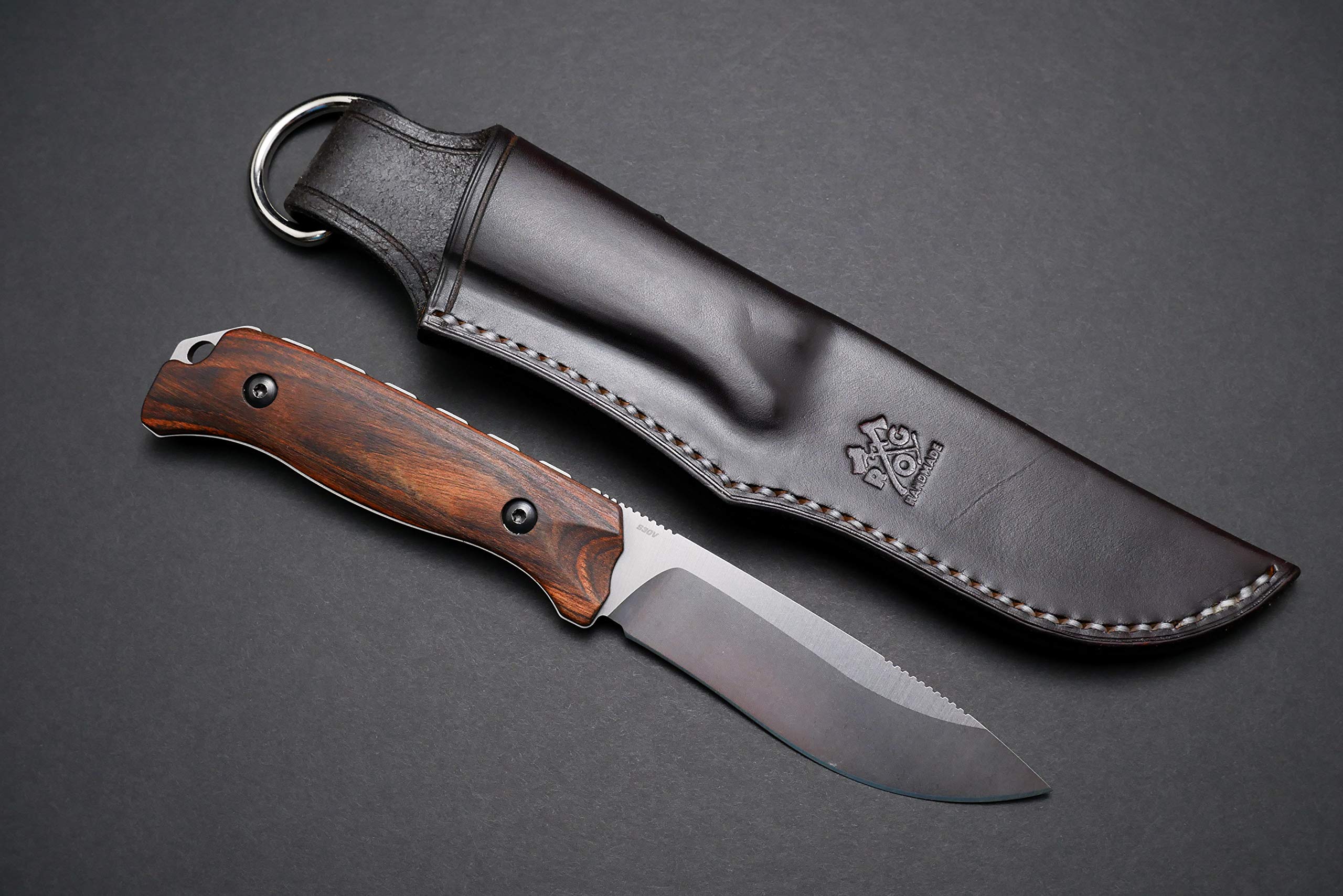 Handmade Custom Leather Sheath Cover Holster for Benchmade Saddle Mountain Skinner Knife - Perfect for Hunting, Camping & Outdoor Adventures