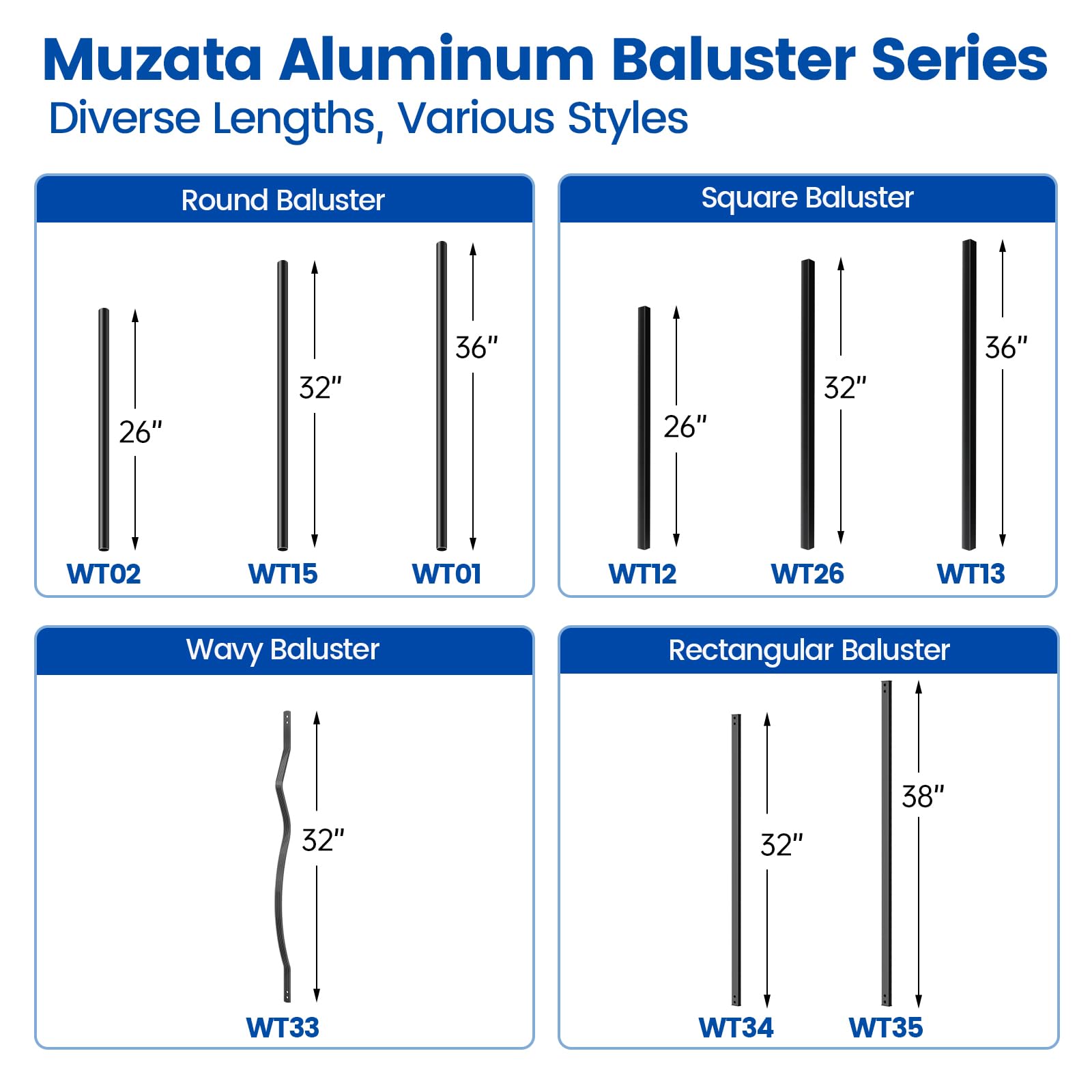 Muzata 50Pack 32