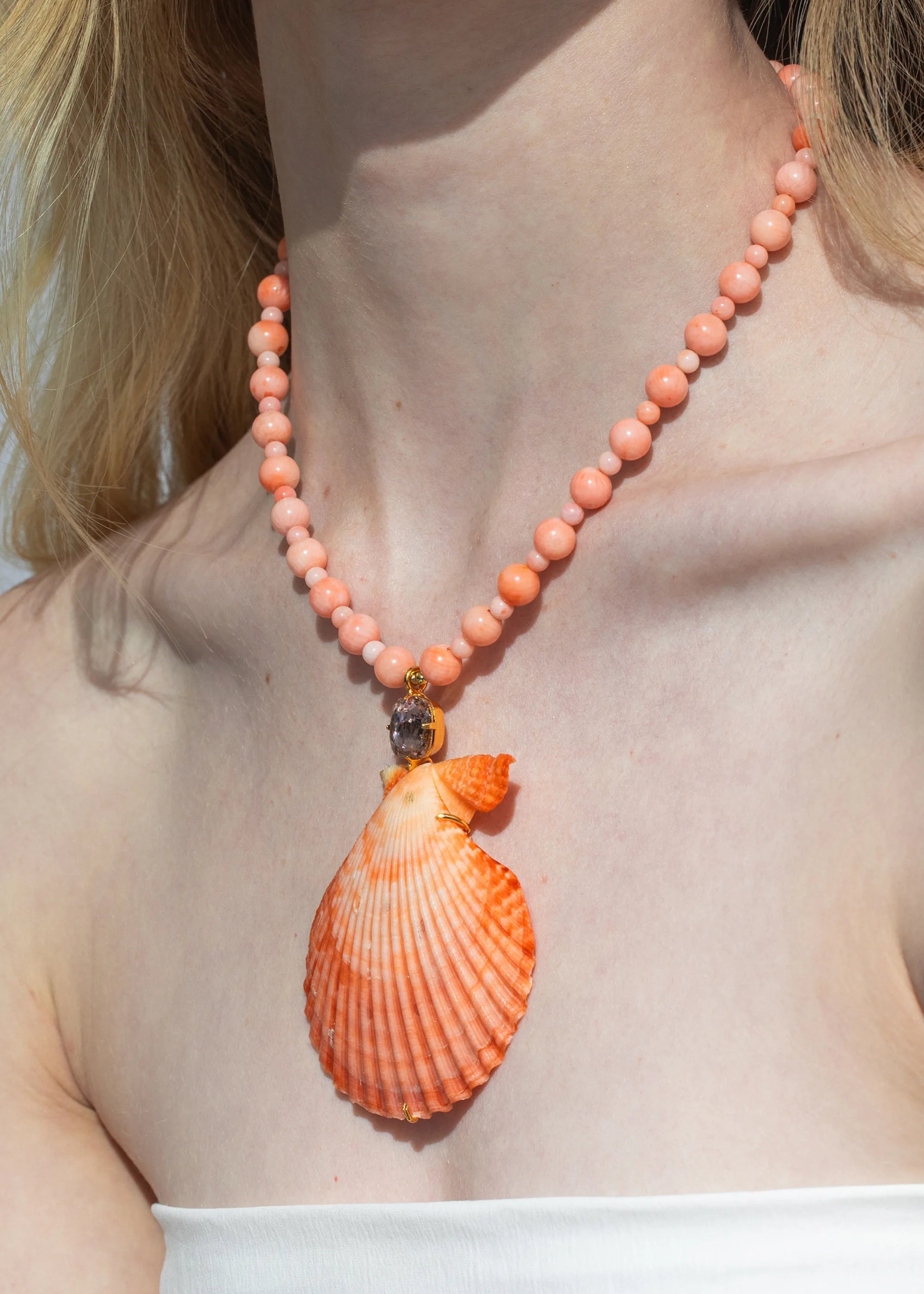 Elegant Roma Coral Necklace for Women - Handmade Jewelry Gift for Her - Perfect for Weddings, Parties & Special Occasions