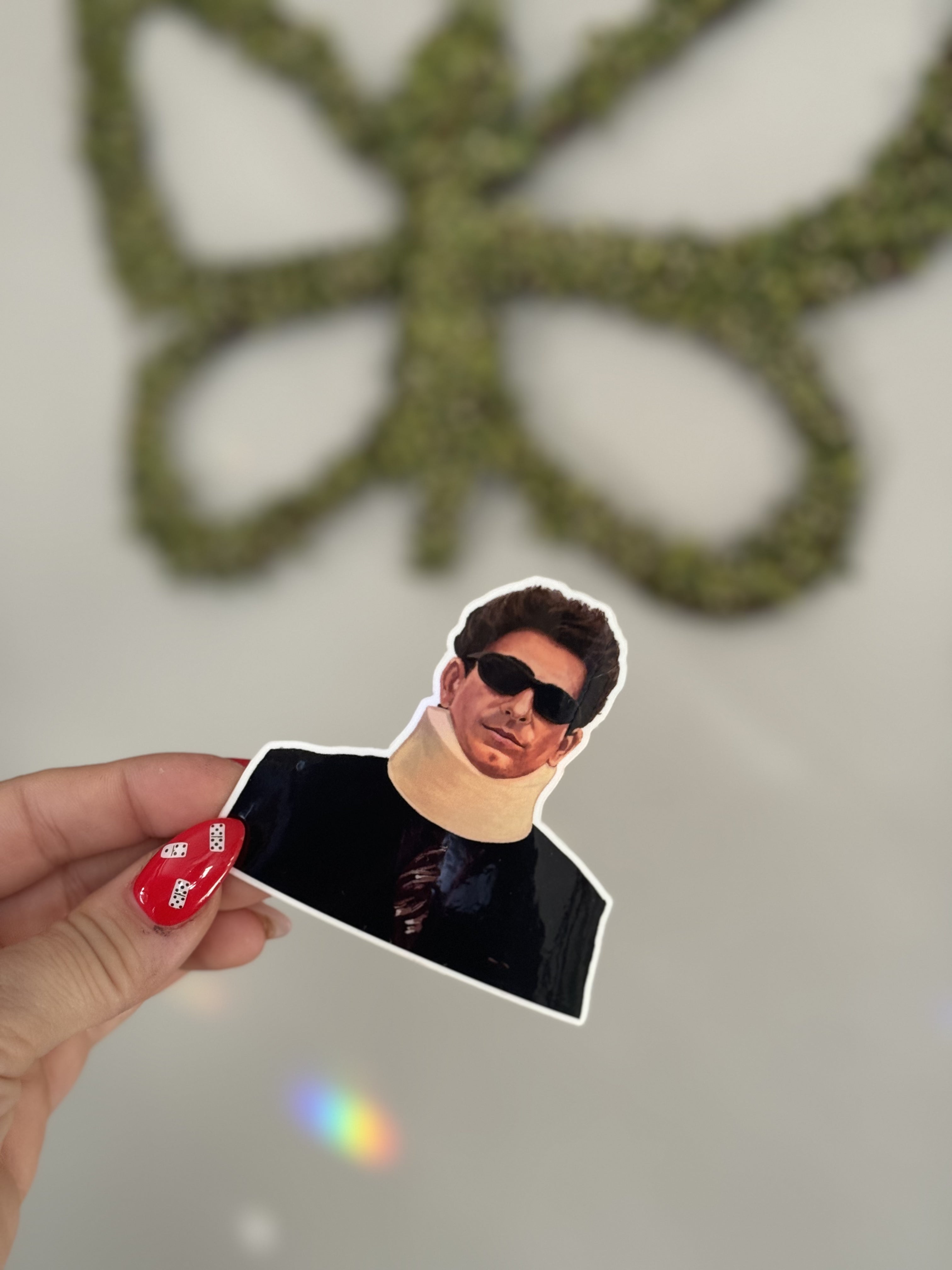 The Sopranos Christopher Moltisanti Neck Brace Sticker - Funny TV Show Merchandise for Fans, Laptops, Cars & Water Bottles