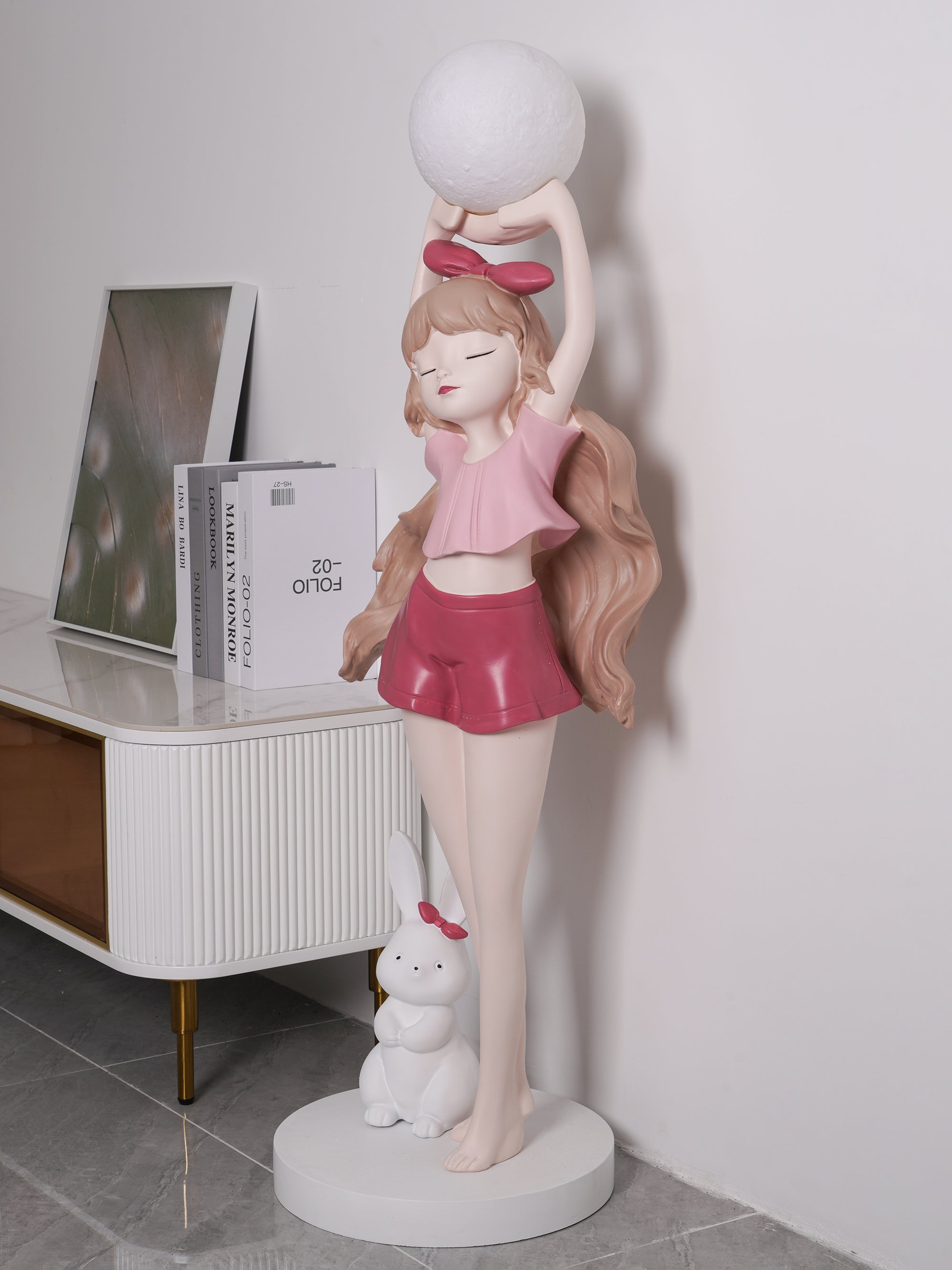 Elegant Ballet Girl Floor Lamp - Adjustable LED Dancer Light for Bedroom, Living Room & Nursery - Perfect for Kids Room Decor & Dance Studio Lighting