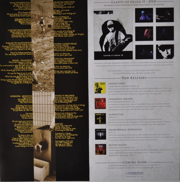 Agathocles Mincer LP Album - Limited Edition Vinyl Record (NM or M Condition) - Perfect for Collectors & Punk Music Enthusiasts