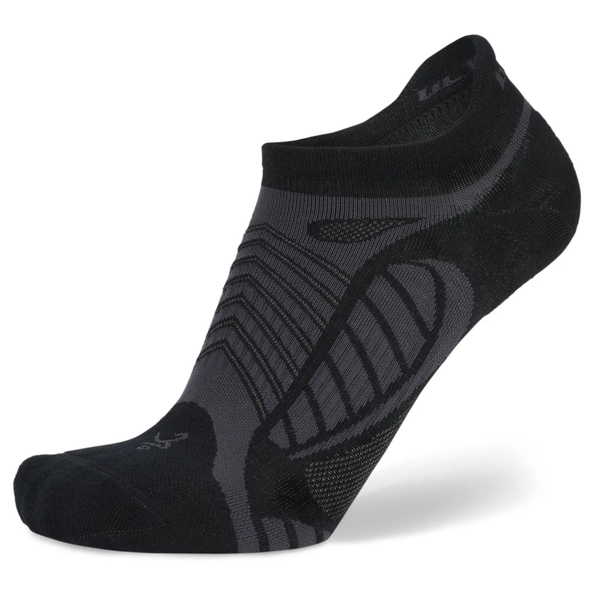 Balega No Show Ultra Light Running Socks for Men & Women - Breathable, Cushioned, Low Cut Athletic Socks for Gym, Jogging, Hiking - Black