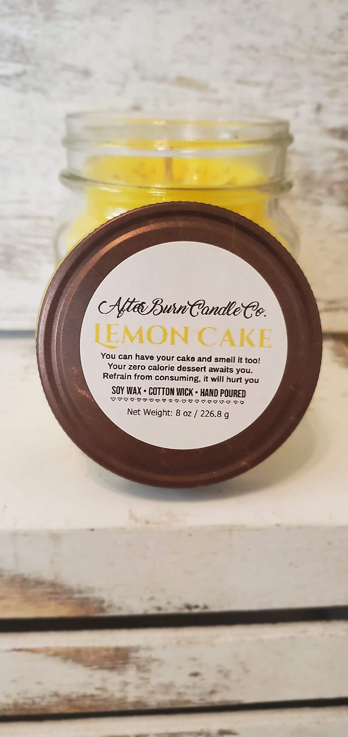 8 oz Mason Jar Candles - Mango Coconut, Lemon Cake, Grapefruit Eucalyptus & Peach Scented Soy Wax Candles for Home, Office, Spa Relaxation & Gift Giving