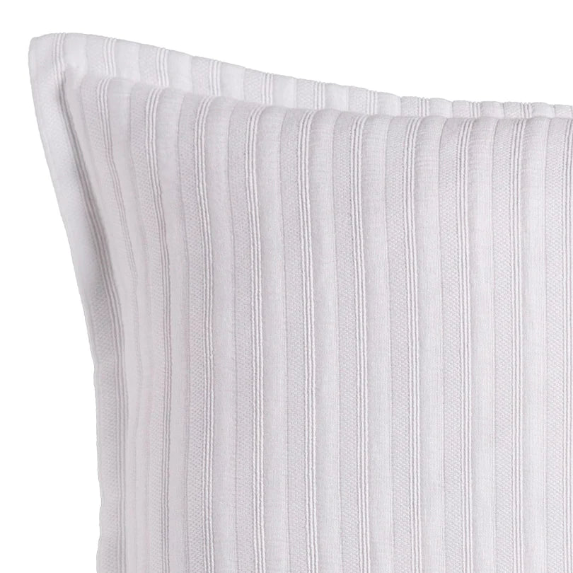 Premium Evora White European Pillowcase Set by Bianca - 100% Cotton Luxury Bedding for Master Bedroom & Guest Room Decor - Soft Hotel Style Home Essentials for Ultimate Comfort
