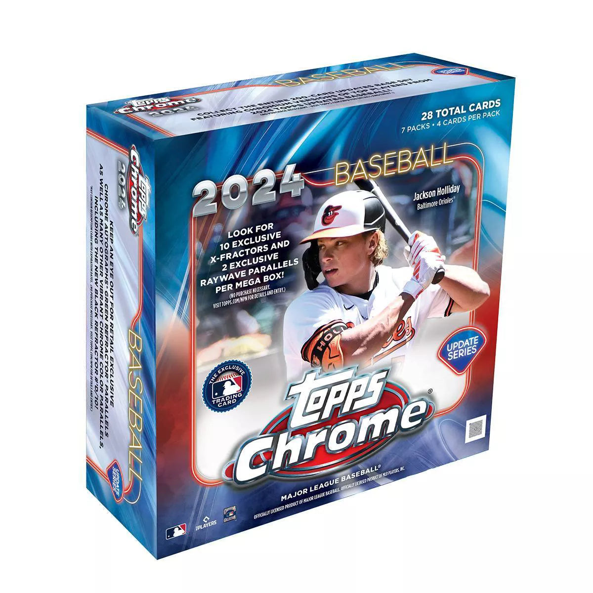 2024 MLB Chrome Update Baseball Monster Box - 24-Pack Trading Cards with Rare Inserts & Autographs | Perfect for Collectors, Fantasy Leagues & Sports Memorabilia Gifts