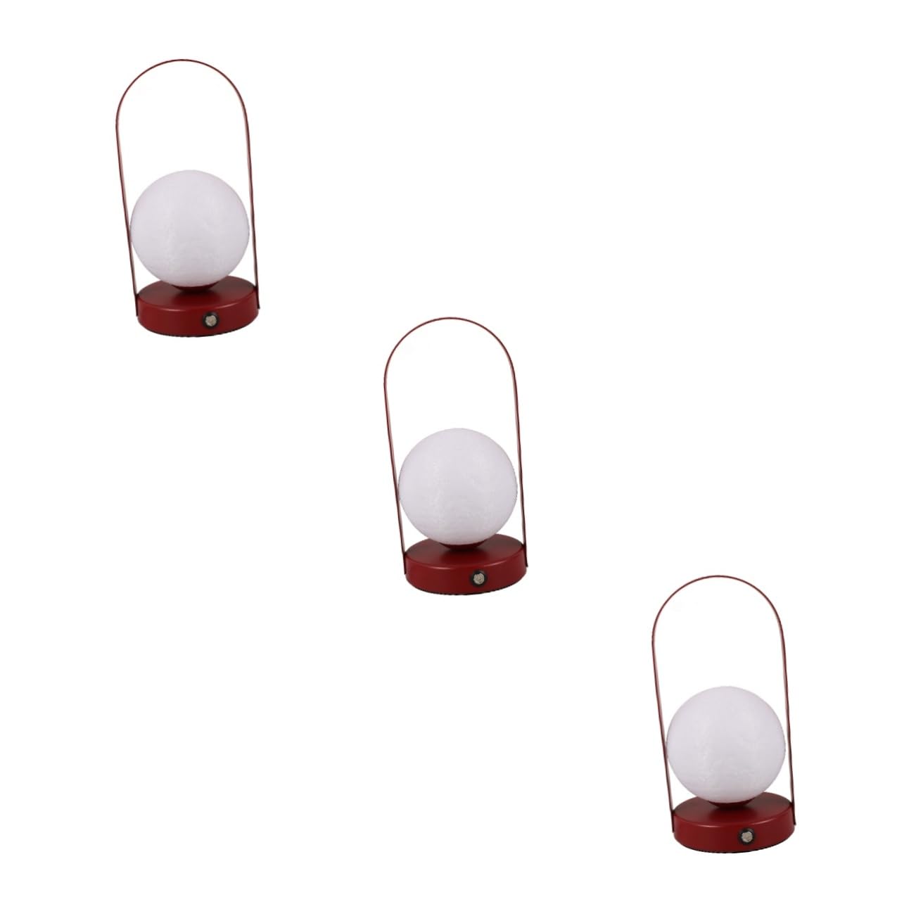 DOITOOL 3-Pack Pleated Fabric Shade Table Lamps - Modern Nightstand Lamps for Bedroom, Kids Room & Office Desk - Soft Lighting for Reading, Studying & Relaxing
