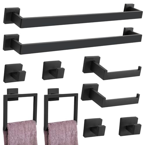 10 Pcs Matte Black