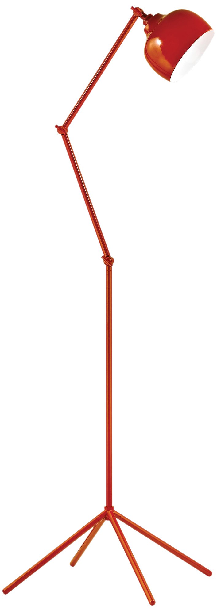 HGTV Home HGTV326 Modern Orange Floor Lamp with Adjustable Brightness - Perfect for Living Room, Bedroom & Office Lighting