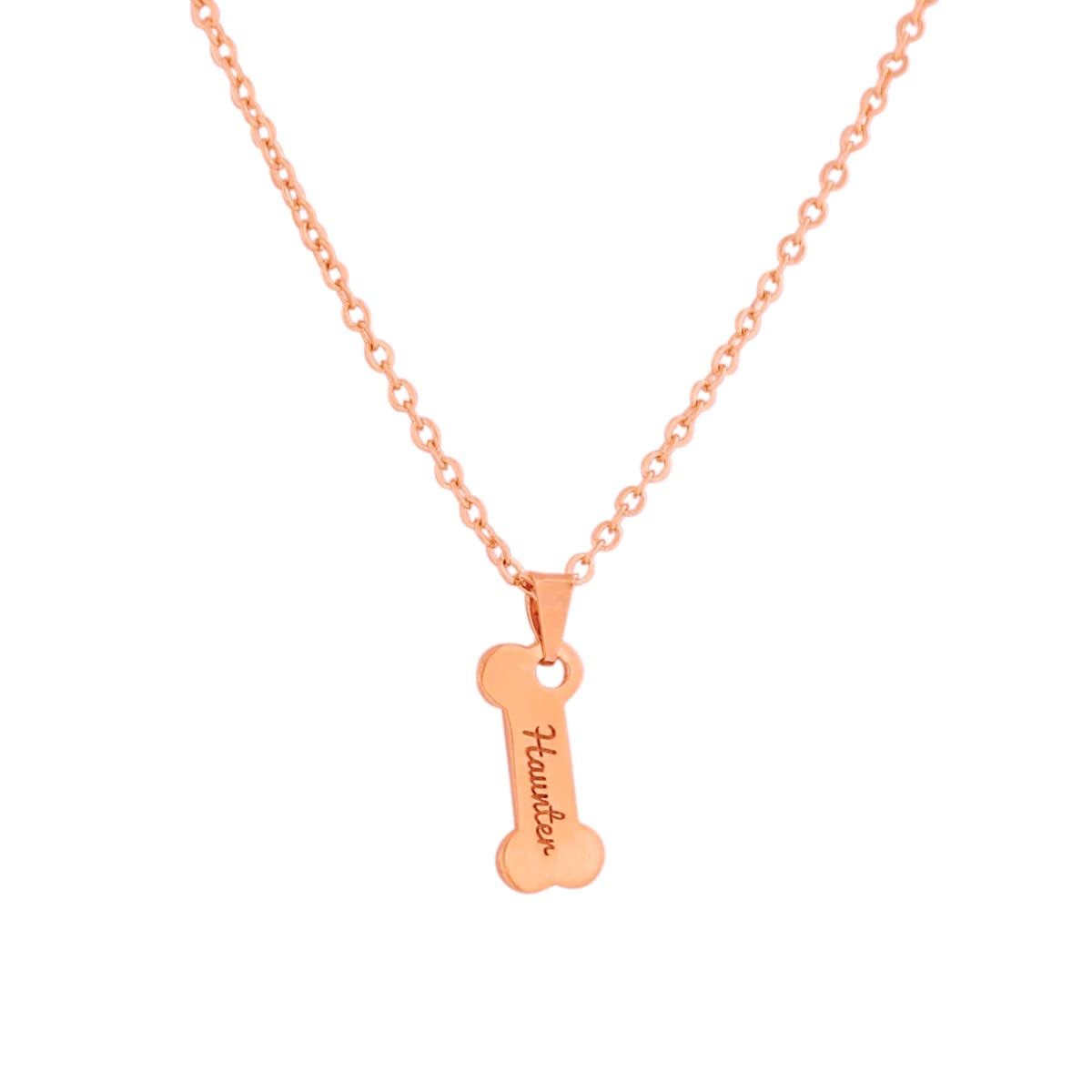 Kaash Customs Personalized Brass Name Necklace - Engraved Bone Pendant Jewelry for Women, Gift for Her, Birthday, Anniversary, Valentine's Day