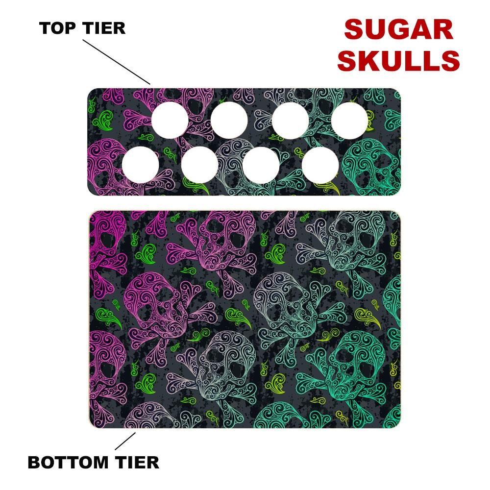 12 Inch Straight Counter Caddies™ with K-Cup Holes - Choose Your Pattern | Perfect for Kitchen Countertops, Office Desks & Coffee Stations
