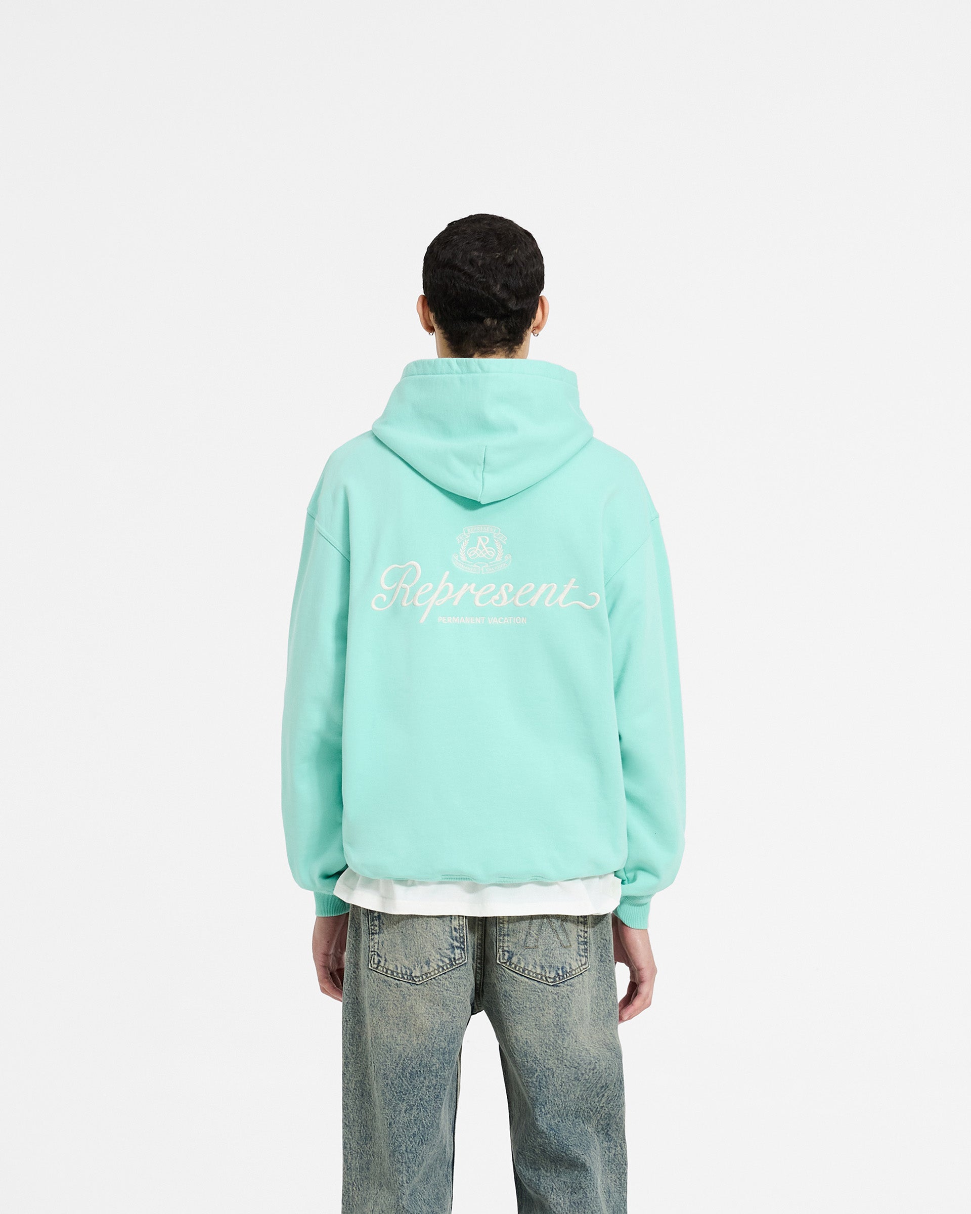 Permanent Vacation Hoodie - Electric Mint Color | Soft & Cozy Pullover for Men & Women | Perfect for Casual Wear, Travel & Outdoor Activities