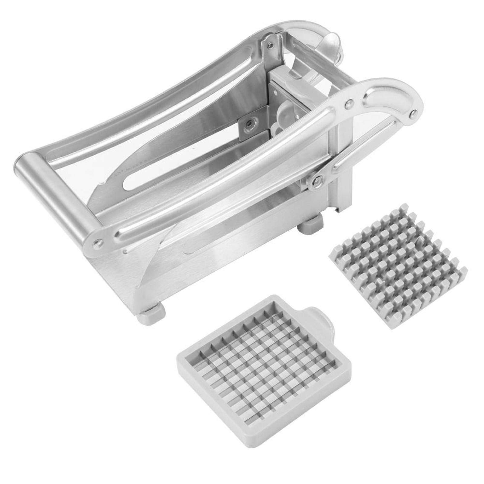 Stainless Steel French Fries Cutter - Potato Chip Chopper & Maker for Home Kitchen & Restaurant Use - Perfect for Fast Food, Snacks & Meal Prep