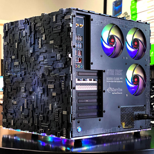 Star Trek Borg Cube ATX Gaming PC - AMD Ryzen 5 7600X Prebuilt Desktop Computer | Themed Galaxy Edition for Sci-Fi Fans & Gamers | Perfect for Streaming, VR & 4K Gaming