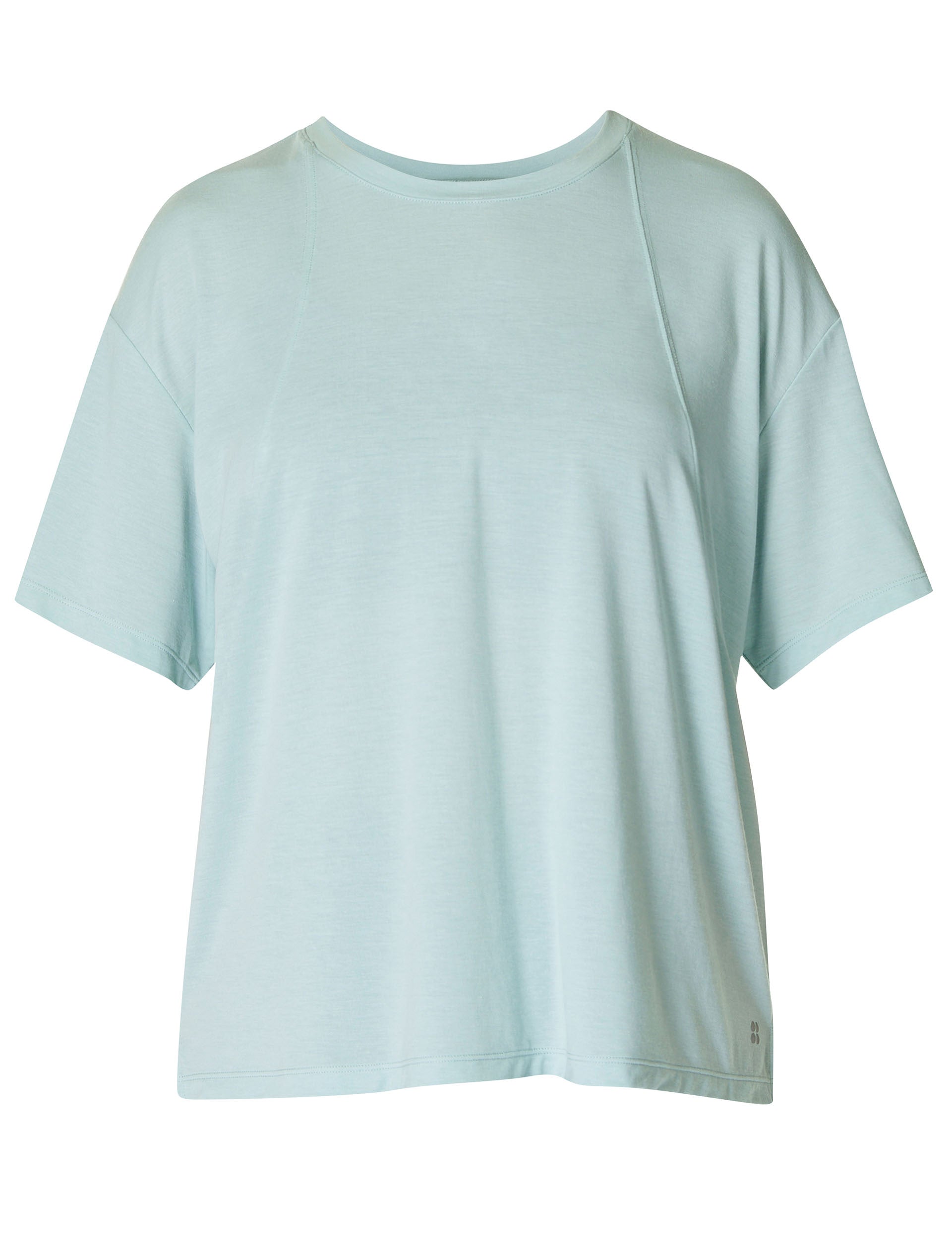 Soft Flow Studio T-Shirt - Muted Teal Blue | Comfortable Casual Wear for Everyday Outfits & Lounge
