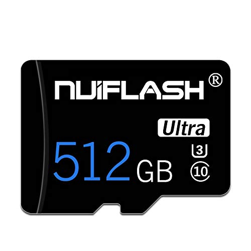 512GB Micro SD Card High Speed Class 10 UHS-I TF Memory Card with SD Adapter - Compatible with Camera, Smartphone, Drone, Dash Cam & Action Camera - Perfect for 4K Video Recording & Mobile Storage Expansion