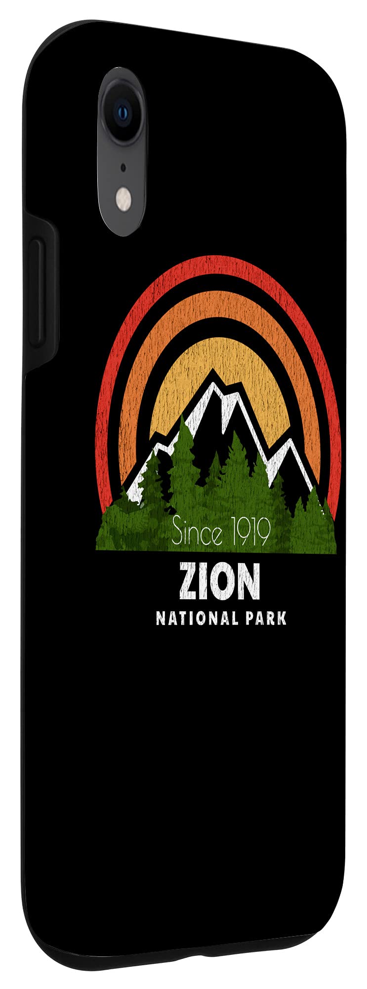 iPhone XR Case - Vintage Zion National Park Design - Durable Protective Cover for Travel & Outdoor Adventures