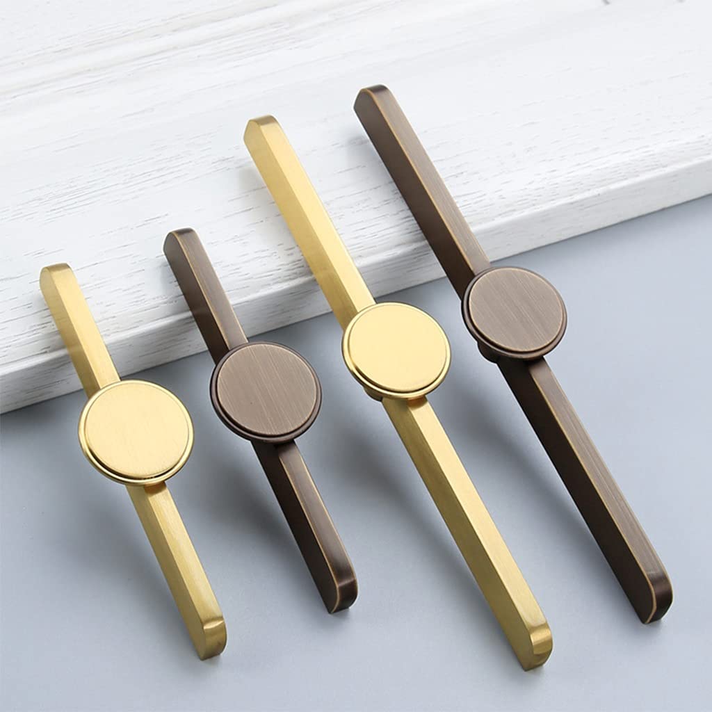 Luxury European Style Solid Brass Cabinet Door Handles - Gold Pulls for Drawers & Cabinets (180x21x7mm) - Elegant Upgrade for Kitchen, Bathroom & Wardrobe Furniture