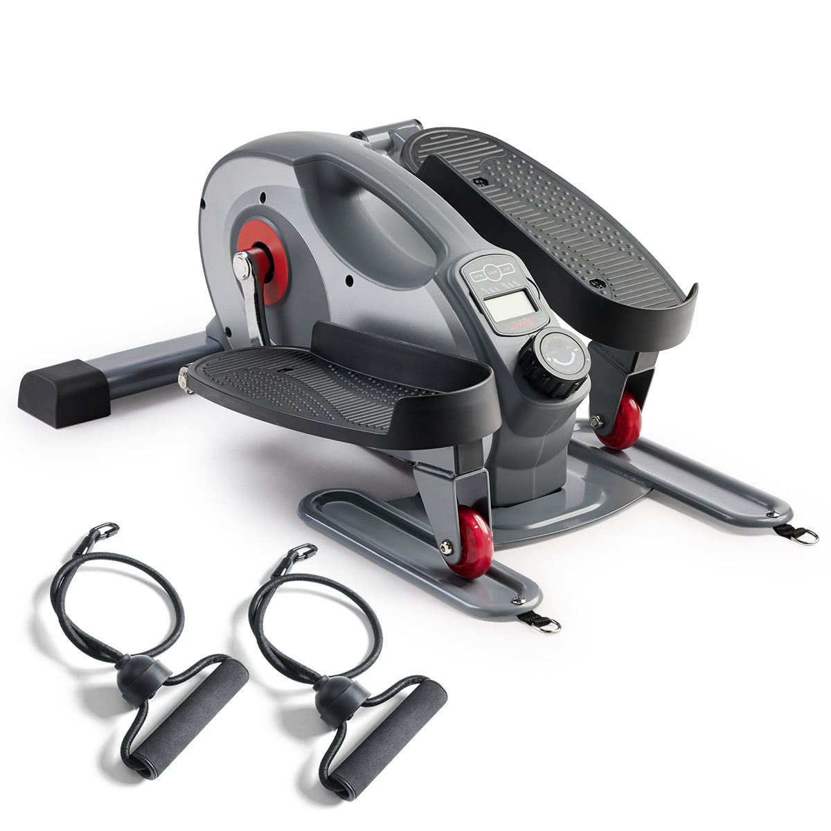 Smart Stand/Sit Mini Elliptical Trainer with Resistance Bands - Portable Under Desk Elliptical Machine for Home & Office Workout, Perfect for Small Spaces and Sedentary Lifestyle