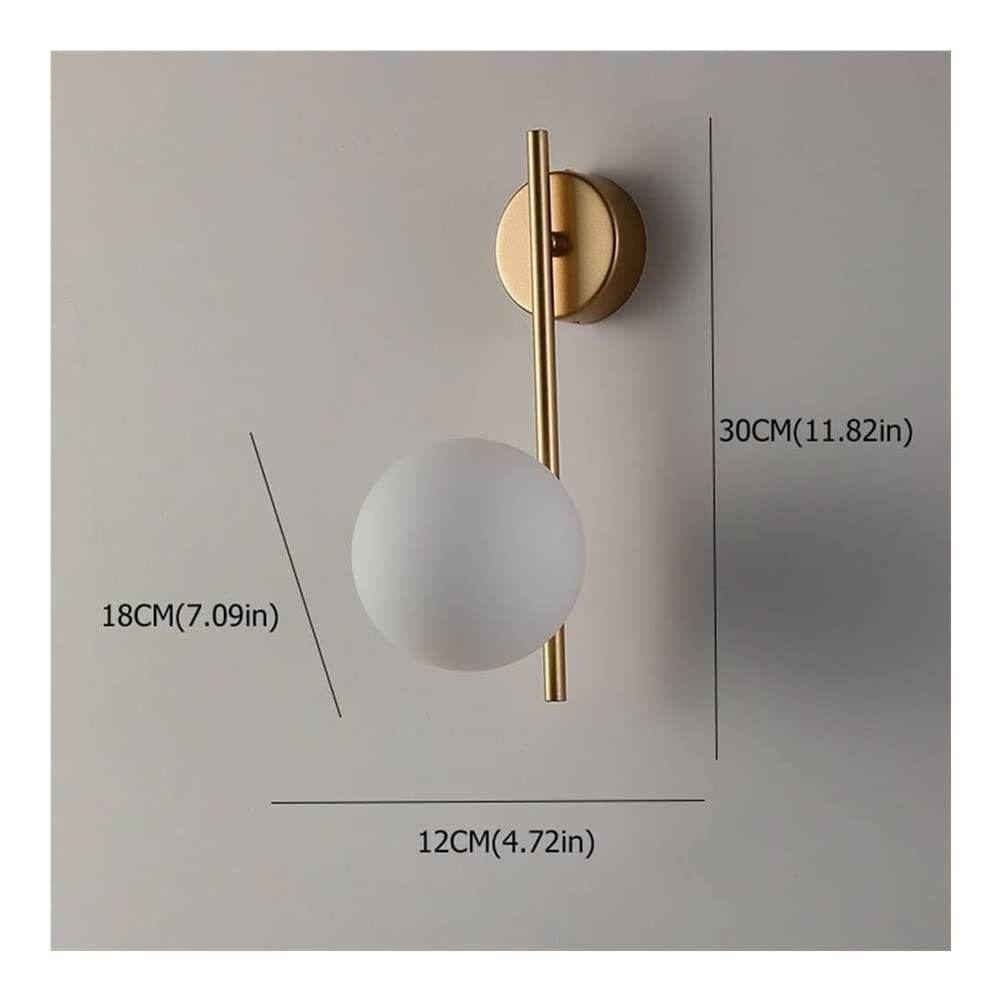 Modern Glass Ball Wall Sconce Lighting - G9 Bulb Wall Lamp with Metal Iron Frame for Living Room, Bedroom & Indoor Decor (Black) - Perfect for Ambient Lighting and Home Decoration