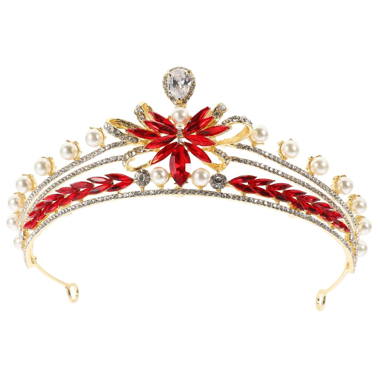 Sparkly Rhinestone Bridal Crown Headband – Elegant Wedding Tiara with Pearl & Crystal Alloy for Brides, Cosplay & Queen Costume | Perfect for Weddings, Prom, Pageants & Special Occasions