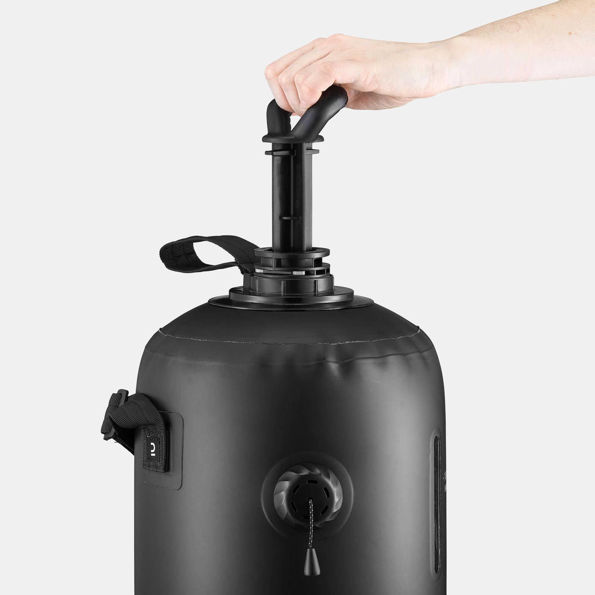 Quechua 10L Solar Pressure Camping Shower - Portable Outdoor Shower for Hiking, Backpacking & RV Trips - Perfect for Camping, Beach & Emergency Use