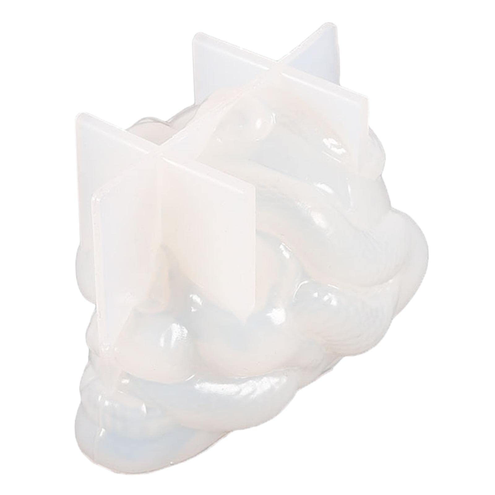 Fashion My Day® Silicone Skull Mold - DIY Candle Making & Craft Supplies, Halloween Home Decor, Durable Silicone Molding Tool for Unique Gifts | Perfect for Candle Making, Soap Crafting, Resin Art, and Spooky Halloween Decorations