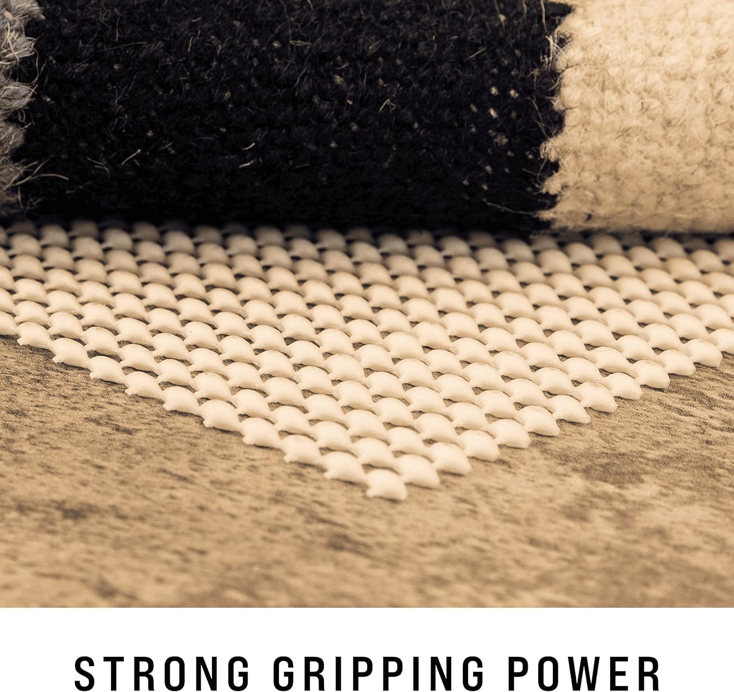 Slip-Stop Ultra Grip Low-Profile Non-Slip Rug Pad for Hardwood Floors - 12x18 ft Area Rug & Runner Rug Underlay - Perfect for Living Room, Bedroom & High Traffic Areas