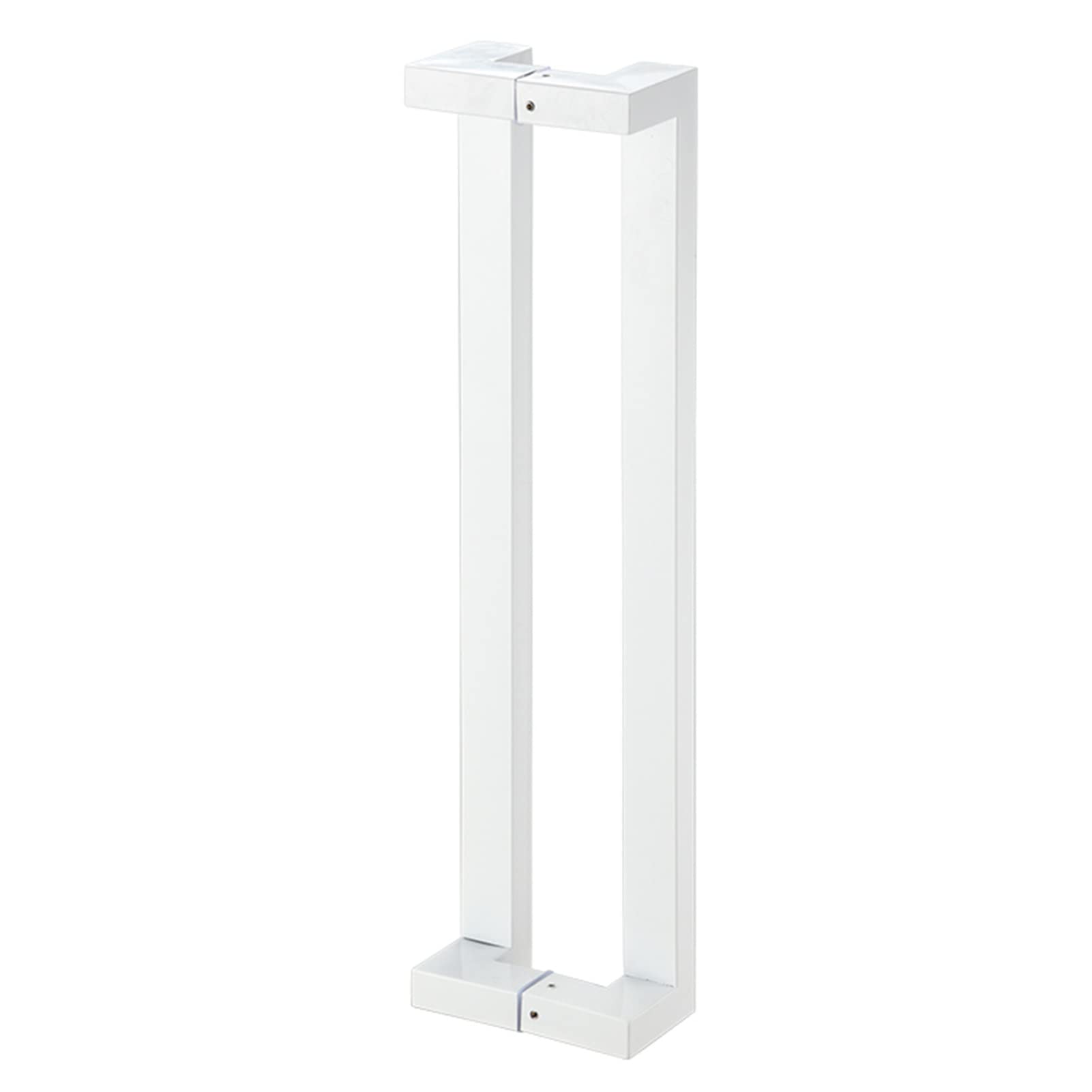 Double Sided H-Shape Sliding Door Handle - 47 Inch White Barn Door Pull for Wooden & Glass Doors - Heavy Duty Rectangle Entry Handle for Home, Office & Commercial Use