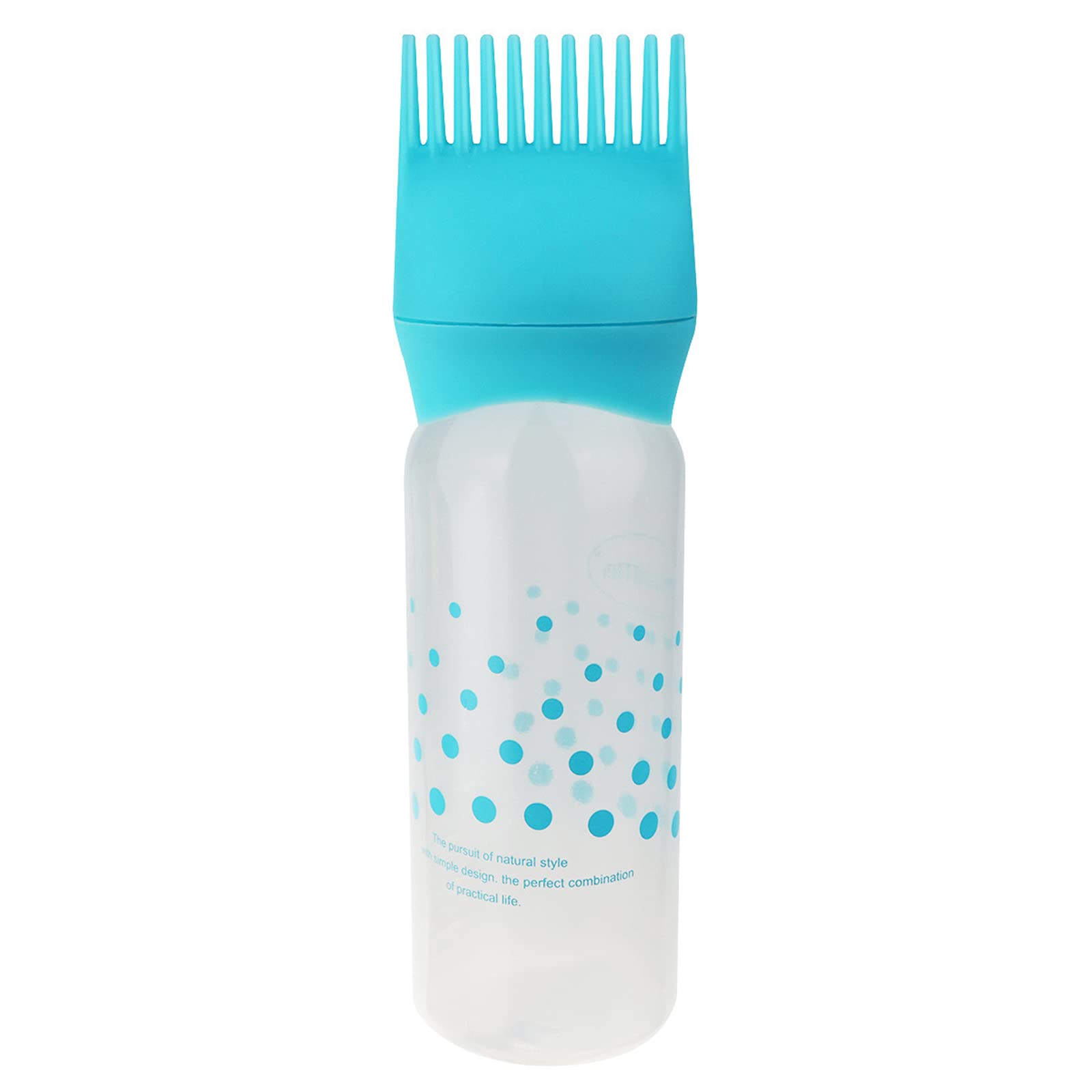 Blue Hair Dye Bottle Applicator Tool - Professional Hair Coloring & Oiling Care Kit for Salon & Home Use - Perfect for DIY Hair Coloring, Root Touch-Ups & Scalp Treatments