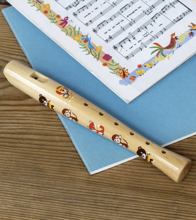 Kids Wooden Recorder Flute - Animal Band Musical Instrument for Children | Fun & Educational Toy for Music Lovers, Birthday Gifts & Classroom Activities