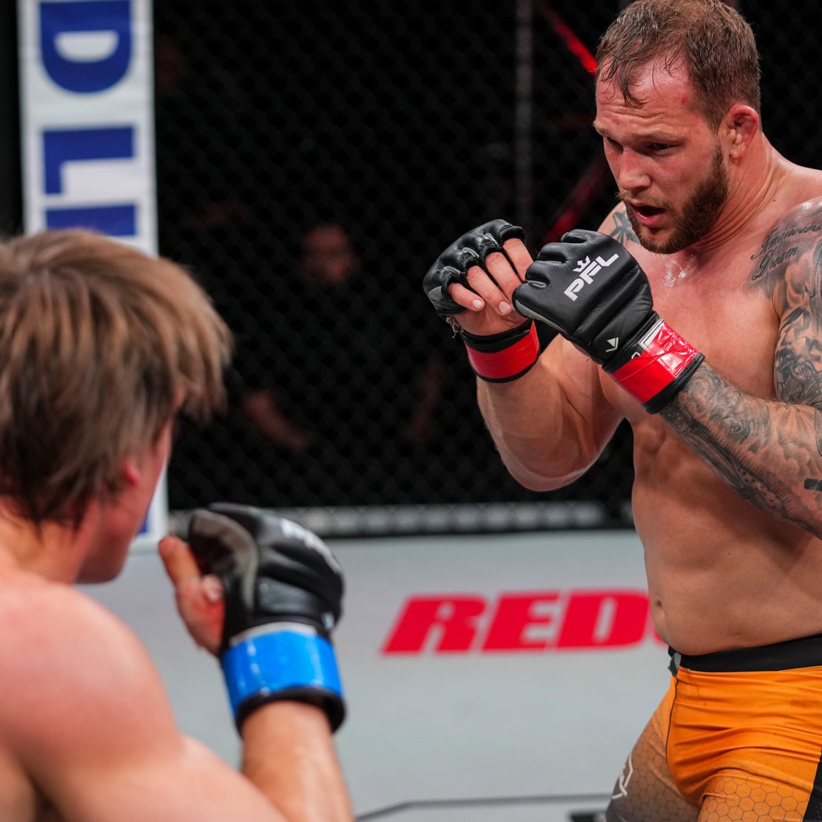 PFL Official MMA Fight Gloves - Premium Training & Competition Gloves for MMA, UFC, Muay Thai - Ideal for Sparring, Bag Work & Cage Fighting