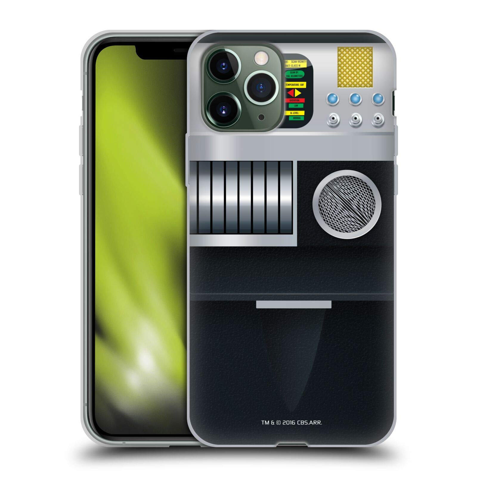 Officially Licensed Star Trek Tricorder Gadgets Soft Gel Case for Apple iPhone 11 Pro - Durable Protection with Sci-Fi Design, Perfect for Trekkies & Tech Enthusiasts